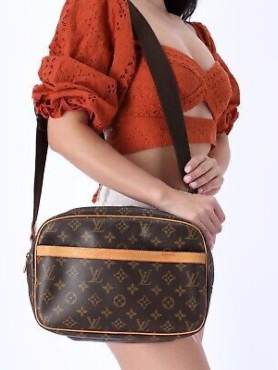 Louis Vuitton Handbags - Louis Vuitton Brown Reporter PM Messenger Bag (Authentic)
